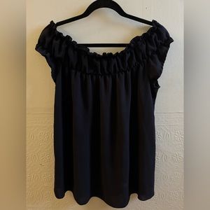 Thyme maternity navy blue m/m polyester blouse